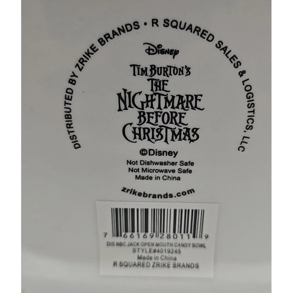 Disney Tim Burton's The Nightmare Before Christmas Candy Dish Disneyland RETIRED